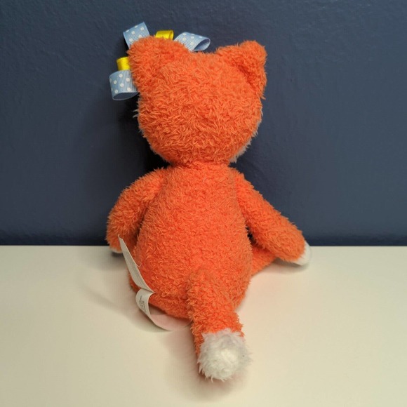 Make Believe Ideas Fox Plush Orange Stuffed Animal Baby Toy Crinkle Foot Tags - Picture 3 of 5